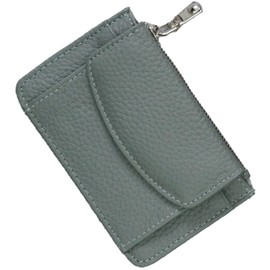 Alto Rose Fragment Case, IC Card, Quilting, Pass Case, Beautiful, Adult, Cute, Simple, Plain, Synthetic Leather, Mini Wallet, green