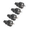 4PCS 2 Slot Plug to IEC320 C5 Power Adapter Professional