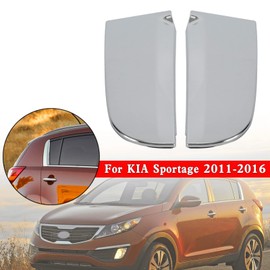 Areyourshop 1 Pair C Pillar Rear Door Garnish Cover 83270-3W000 fit for KIA Sportage 2011 2012 2013 2014 2015 2016 Chrome