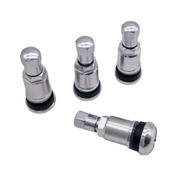 Set of 4 11.3 mm Aluminium Valves Aluminium Valves Rim Valves Metal Valve Silver Light
