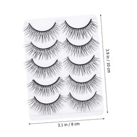 Minkissy 2 Boxes of Natural Dense Eyelashes for Eye Makeup Thick Volume Faux Lashes for a Beautiful Look