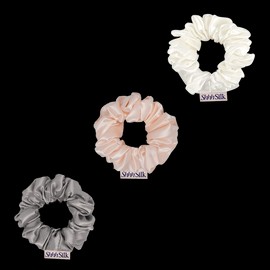 Shhh Silk 3 Pack Medium Mixed Silk Scrunchies