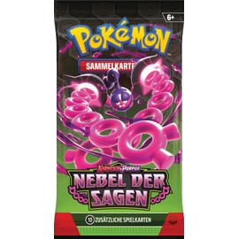 Pokémon-Sammelkartenspiel: 3er-Pack-Blister Karmesin & Purpur – Nebel der Sagen: Infamomo (3 Boosterpacks & 1 holografische Promokarte)