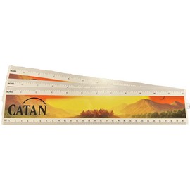 Catan Settlers 12" Flexible Ruler Lot of 3 Plastic Scale Measures Inches Metric