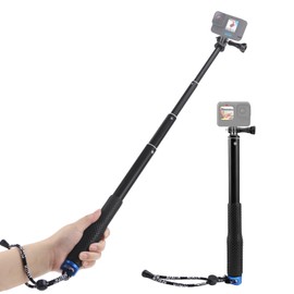 TYBYBB Selfie Stick Ausziehbares 94CM Einbeinstativ Kamera Wasserdicht Teleskopstange Kompatibel für DJI Osmo Action 5 Pro/4/3 Action-Kameras, für GoPro Hero 13/12/11/10/9/8/7/Max