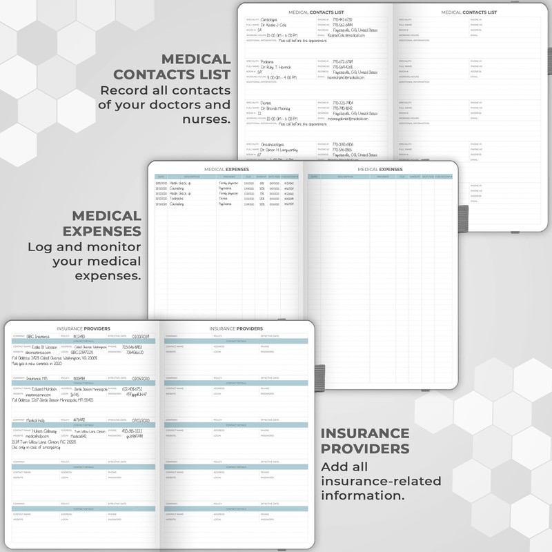 Clever Fox Medical Planner Daily – Health Diary Notebook, Wellness