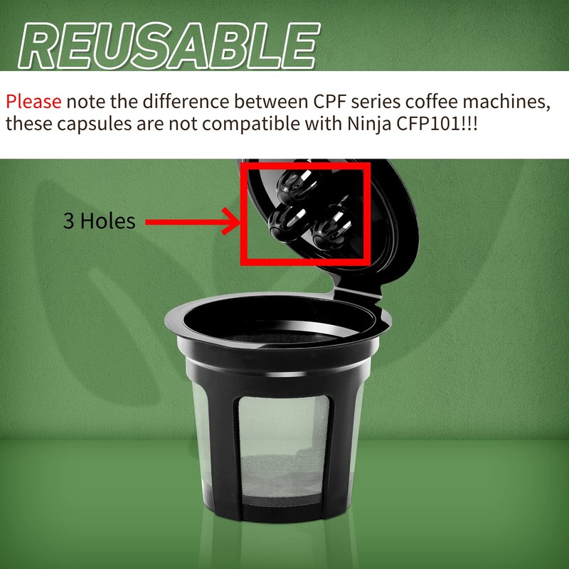 Coffee Filter for Ninja Dual Brew Coffee Maker, 2 Pack