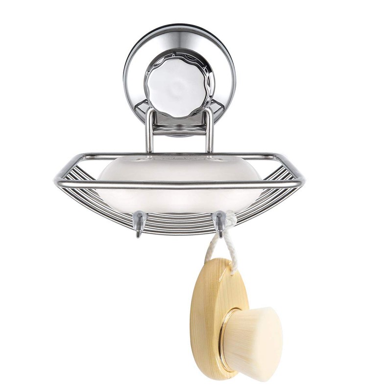SANNO Suction Cup Soap Dish, Powerful Suction Cup, Sponges Holder