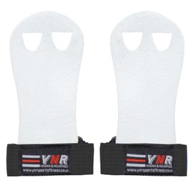 Gymnastics Palm Hand Guards, Junior Children Kids Beginner Grips Palm Protect Gymnastics Leather Training Gloves (M, Black)