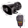 Car Loud Horn siren speaker 12V 115DB 7 Tone Sound