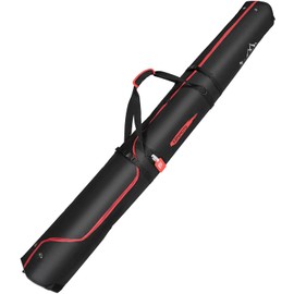KEMIMOTO Ski Bag, 360° Fully Padded Ski Bag, Fit Skis Up to 78.74 inches (200cm), Water-resistant and Durable Perfect for Road Trips and Air Travel Transport