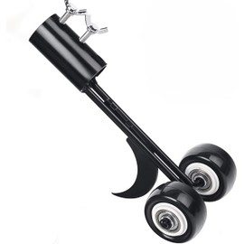 MiaoMa Hook Weed Remover Tool, Patio Weeding Tool with Wheels Weed Puller, Weeding Tools for Garden, Weed Removing Tool without Kneeling for Cleaning between Slabs, Block, Patios Lawns,Paving