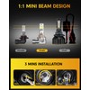 FAHREN Upgraded 9005 9006 Bulbs Combo, 80,000LM Ultra-Bright, 900% Brighter