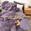 MorroMorn Fluffy Comforter Duvet Cover Set, 5 Pcs Bedding Sets