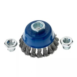 MERCER/CHAMPION 2-3/4" x 5/8"-11  .020 S.S. Wire Knot Cup Brush BY MERCER/CHAMPIO