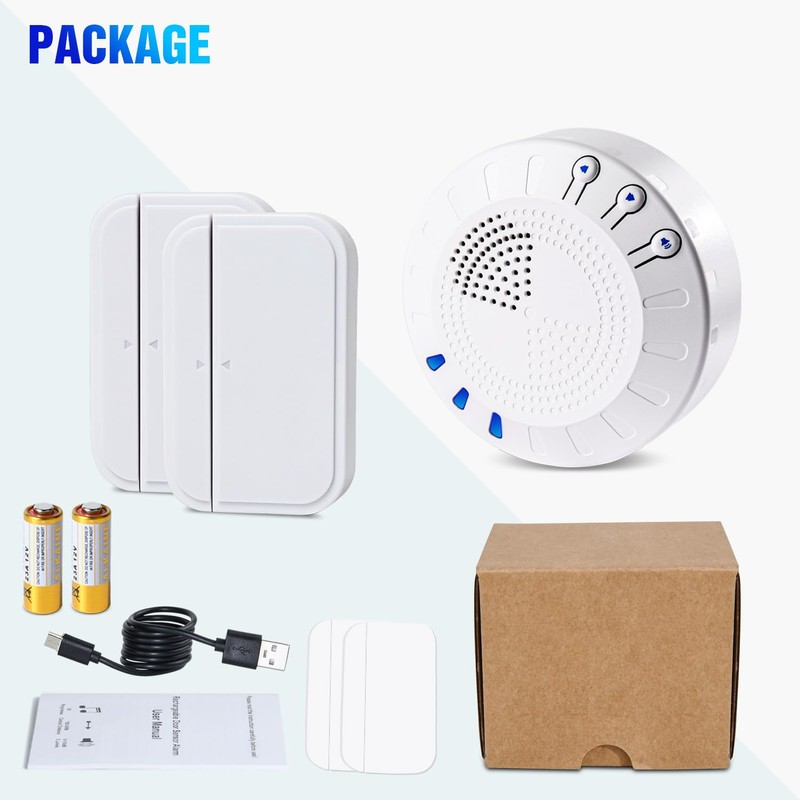 KOOSTONE Wireless Door Chime & Door Bell Chime with Rechargeable
