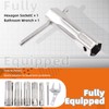 Tanstic 7Pcs Shower Valve Socket Wrench Set, 5 Sizes Dual-Ended