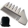 Addnew Mesh Comb Metal 2-Way with Bag Smooth Hair Comb