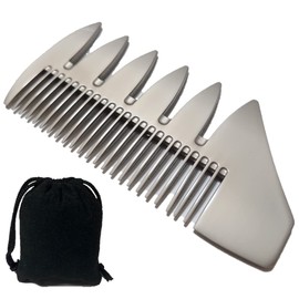Addnew Mesh Comb Metal 2-Way with Bag Smooth Hair Comb for Men (Regular Item)