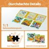LARCIVELLE 3 in 1 Magnetic Puzzle for Children Activity Car