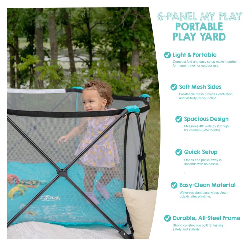 Regalo Safety My Play Portable Baby Play Yard & Playpen,