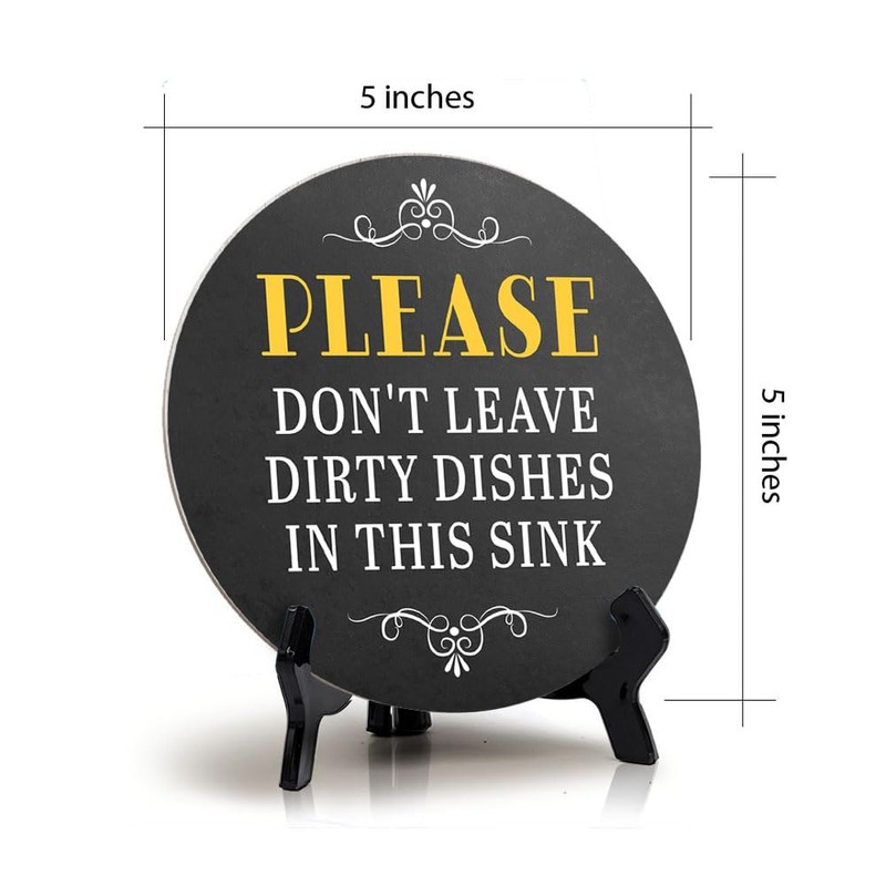 Please Don't Leave Dirty Dishes in This Sink (5 x