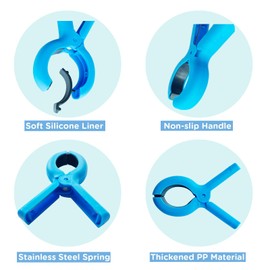 Clips de toalla de playa grandes para sillas de playa, 12 piezas de soporte de toalla para silla de playa, silla de piscina en crucero, pasadores de ropa resistentes, clips para silla de playa para