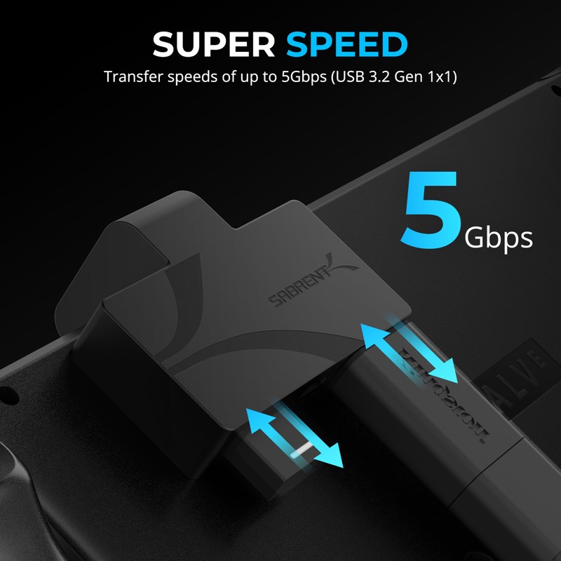 SABRENT Hub USB Tipo C de 3 Puertos para Plataforma