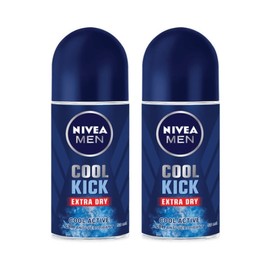 Nivea Men Deodorant Roll-On Cool Kick 50ml X 2 / 니베아 맨 데오드란트 롤온 쿨 킥 50ml X 2개