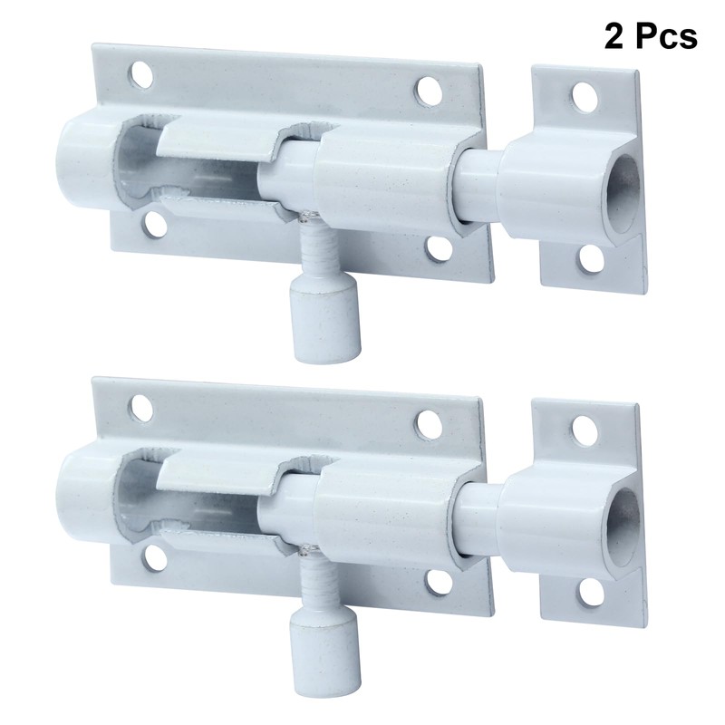 Bivethoi 2 PCS 2 Inch Barrel Bolt Latch White Door