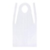 SUPVOX 100 Pieces Polyethylene Disposable Aprons Transparent Waterproof Plastic Disposable