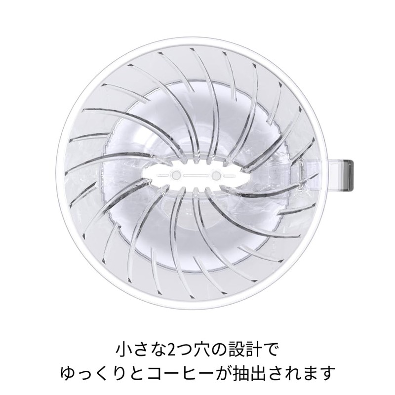 Hario Pegasus Flat Bottom Dripper, Size 02, Clear