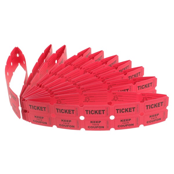 Gogogmee Pack of 100 Tombola Tickets, Event Tickets, Cinema Tickets,