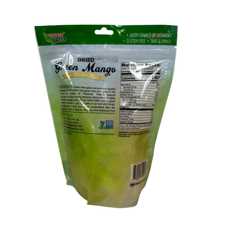 Paradise Green Dried Green Mango 16oz