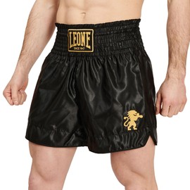 Leone 1947 BASIC 2 Muay Thai Kickboxing Shorts, Black