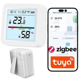 Zigbee Tuya Temperature and Humidity Sensor with LCD Screen