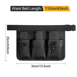 XFSRG Tool Bag Electrician Technical Maintenance Man Belt Tool Belt Bag Oxford Fabric Multifunctional Professional Waterproof Tool Bag