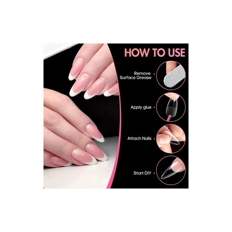 Extensor De Uñas Postizas Almendra Acrylic Uñas Extensor, 12