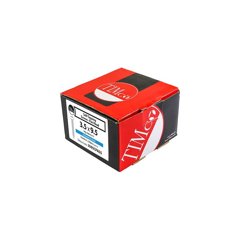 TIMCO Self-Tapping Pan Head A2 Stainless Steel Screws - 2.9