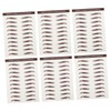 Ipetboom 6pcs Brow Stencil Set Eyebrow Imitation No Glue Needed
