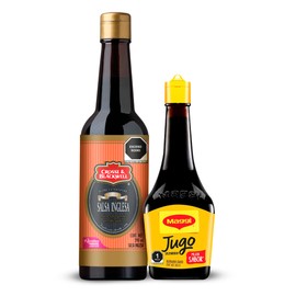Pack de Jugo Maggi 200ml y Salsa tipo Inglesa Cross  Blackwell 290ml                                                                                  