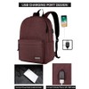 SUPACOOL Lightweight Casual Laptop Backpack with USB Charging Port For