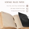 LEATHER VILLAGE Lined Paper Leather Bound Journal-260 Pages, Black, 6