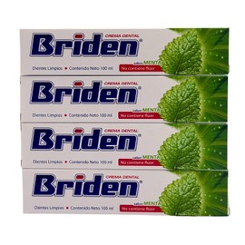 CREMA DENTAL SIN FLÚOR BRIDEN PAQ.3 PIEZAS DE 100 ML
