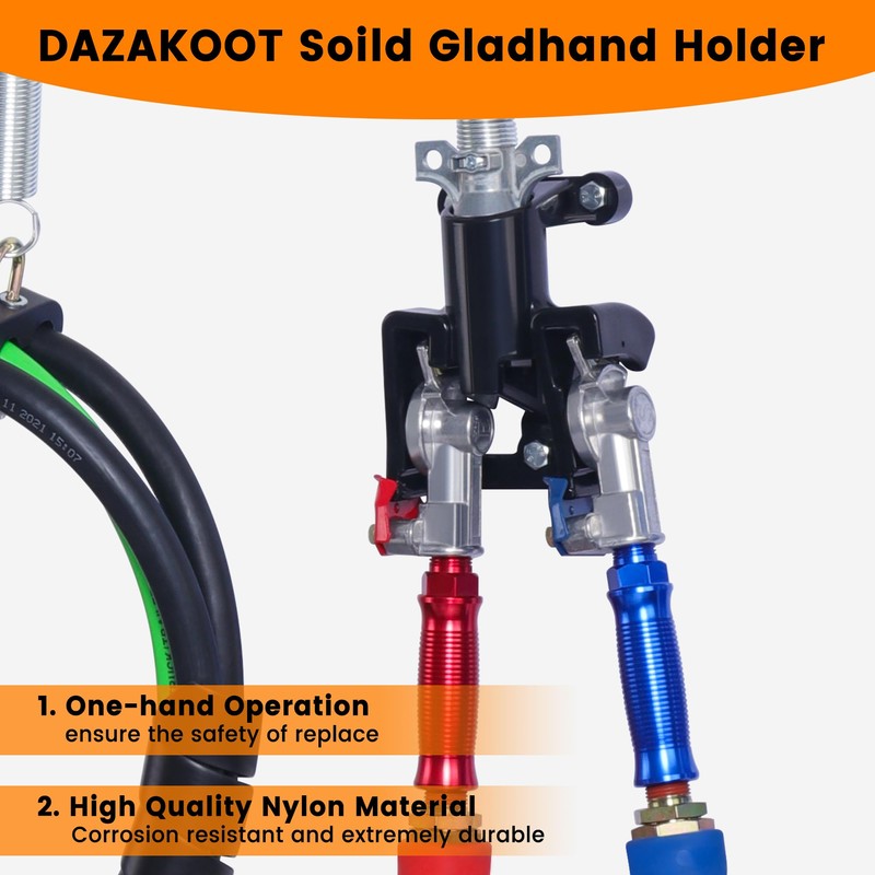 2PCS Gladhand Holder, Dazakoot Gladhand Bracket with Bolts and Nuts,