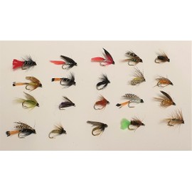 Jackal Outdoors 20 Piece Mixed Wet Trout Flies (Size 14 Hook)