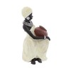 Deco 79 Polystone Woman Sitting African Sculpture with Red Water