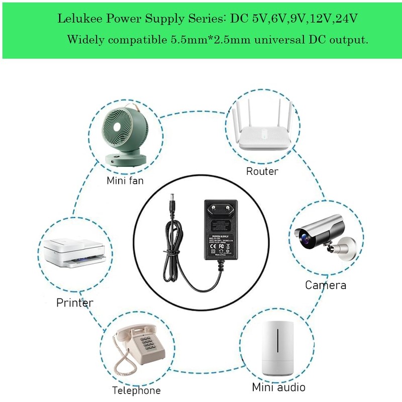 18W Charger Compatible with Small Electronic Devices AC to DC