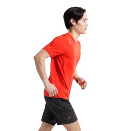 Arc'teryx Cormac Crew Neck Shirt SS Men's | Performance Tee for High-Output Activities | Dynasty Heather, X-Large