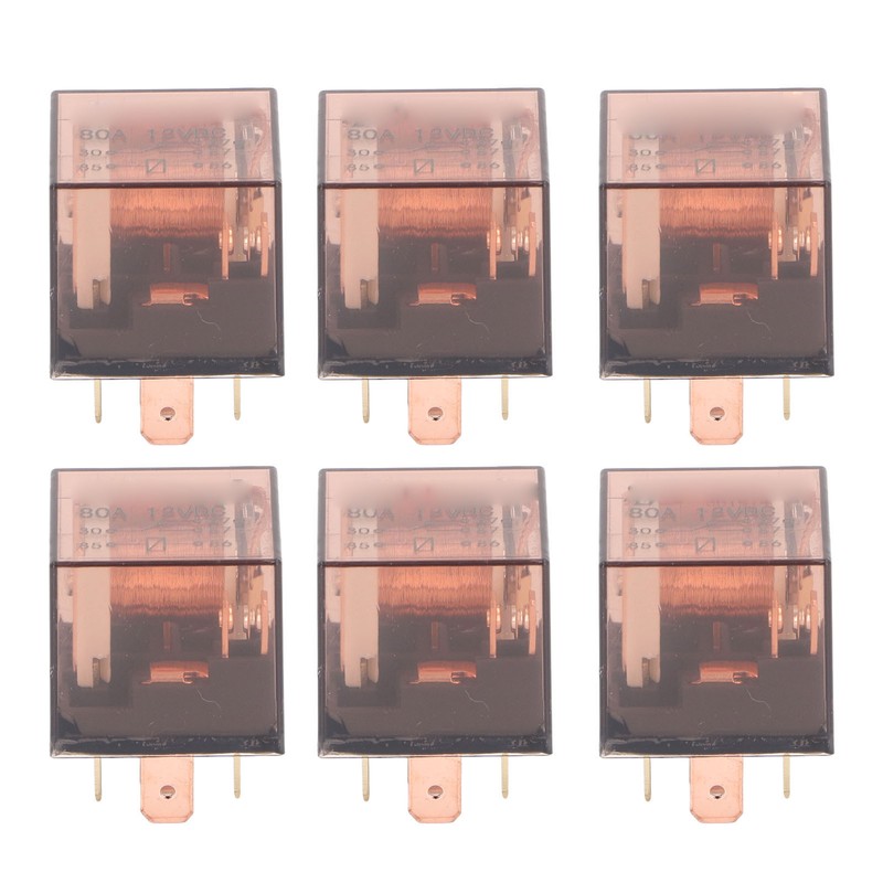 10 Pcs Waterproof Automotive Relay 80A 5 Pin SPDT Universal